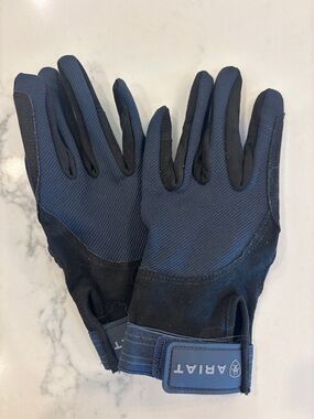 Ariat Dark Blue Equestrian Gloves